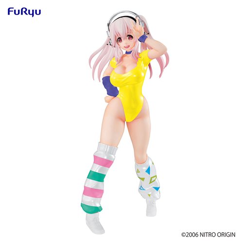Super Sonico Concept 80's Another Color Yellow Statue
