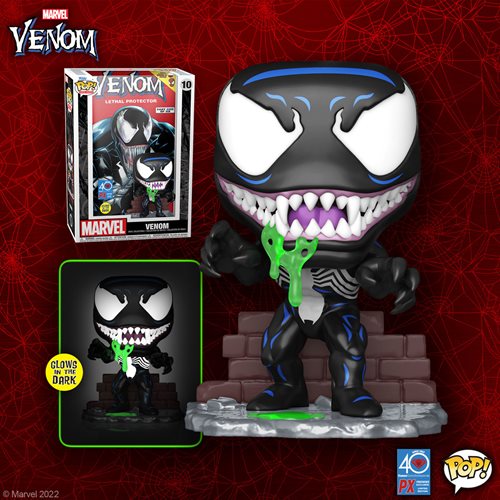 Marvel Venom Glow-in-the-Dark Pop! Lethal Protector Comic Cover Vinyl Figure