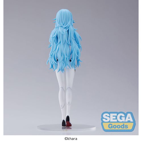 Evangelion: 3.0+1.0 Thrice Upon a Time Rei Ayanami Long Hair Version Super Premium Statue